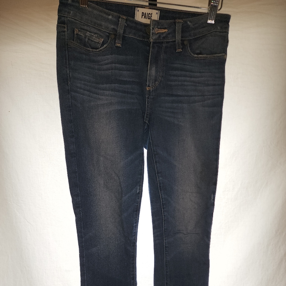 Paige medium dark wash blue jeans